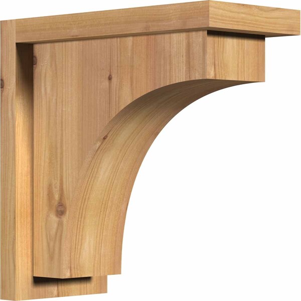 Ekena Millwork Huntington Smooth Corbel w/Backplate, Western Red Cedar, 5 1/2"W x 12"D x 12"H COR06X12X12HUN01SWR - main